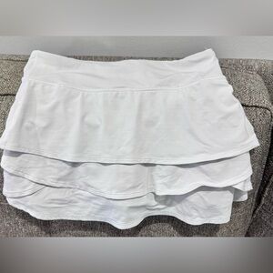 White Sport Skirt with built in Shorts